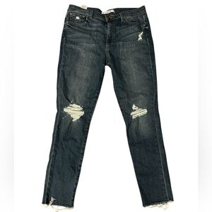 Joe's Dark Blue Distressed Skinny Jeans Size 32